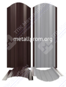 Штакетник металлический полукруглый 110 мм (Порошковая покраска, покрытие Antique Chameleon)