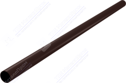 Труба водосточная Аквасистем 100 1м RR32 темно-коричневый