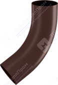 Колено трубы Аквасистем 100 384 коричневый