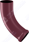 Колено трубы Аквасистем 90 сливное P363 вишня