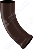 Колено трубы Аквасистем 90 сливное декоративное RR32 темно-коричневый