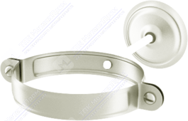 Держатель трубы Аквасистем 100 комплект для крепления трубы RR20 белый