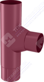 Тройник трубы Аквасистем 100 P363 вишня