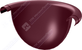 Заглушка желоба Аквасистем 125 P363 вишня