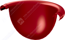 Заглушка желоба Аквасистем 125 RR29 красный