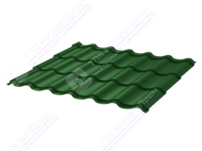 Металлочерепица МЧ2 СуперМонтеррей 0,45 ПЭ RAL6005 зеленый мох