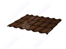Металлочерепица МЧ2 СуперМонтеррей 0,4 1,18 2,25м ПЭ RAL8017 шоколад