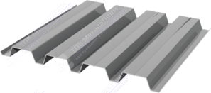 Профнастил полимер Н60 0,45 845/902 ПЭ RAL7004 сигнально-серый