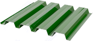 Профнастил полимер Н60 0,45 845/902 ПЭ RAL6021 бледно-зеленый