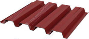 Профнастил полимер Н60 0,7 845/902 ПЭ RAL3011 коричнево-красный