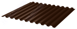 Профнастил полимер С21 0,45 1000/1051 матовый ПЭ RAL8017 шоколад
