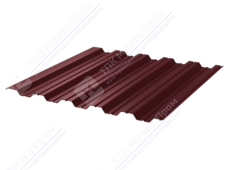 Профнастил полимер НС35 0,45 ТУ 1000/1060 ПЭ RAL3005 красное вино
