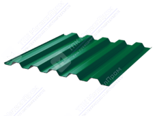 Профнастил полимер С44 0,7 1000/1047 ПЭ RAL6029 зеленая мята