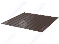 Профнастил полимер С10 0,45 1130/1155 ПЭ RAL8017 шоколад