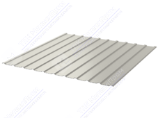 Профнастил полимер С10 0,5 1130/1155 ПЭ RAL9002 серо-белый