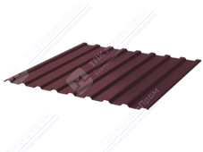 Профнастил полимер СП20 0,5 1100/1150 ПЭ RAL3005 красное вино