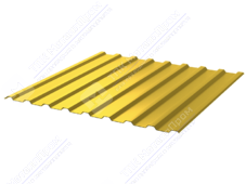 Профнастил полимер СП20 0,7 1100/1150 ПЭ RAL1018 цинково-желтый