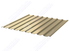 Профнастил полимер СП20 0,7 1100/1150 ПЭ RAL1014 слоновая кость