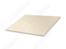 Лист с полимерным покрытием 0,4х1250х2000 мм ПЭ в пленке RAL1015 светлая слон кость