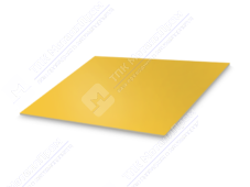 Лист с полимерным покрытием 0,45 мм ТУ ПЭ в пленке RAL1018 цинково-желтый