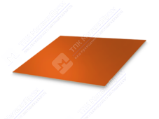 Лист с полимерным покрытием 0,5 мм ПЭ RAL2004 оранжевый