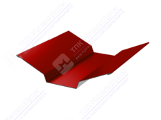 Планка ендовы верхняя 86 80 0,45 2м стандарт ПЭ RAL3011 коричнево-красный К-508