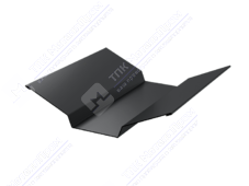 Планка ендовы верхняя 86 80 0,45 2м стандарт ПЭ RAL7004 сигнально-серый К-508