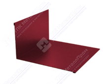 Планка примыкания нижняя 122 250 0,45 3м стандарт ПЭ RAL3005 красное вино К-502