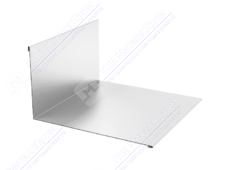 Планка примыкания верхняя 145 250 0,45 3м стандарт ПЭ RAL9003 сигнально-белый К-501