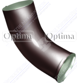 Колено трубы GrandLine Optima 90 сливное RAL8017 шоколад