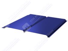 Сайдинг брус 330/355 0,45 ПЭ RAL5002 ультрамарин