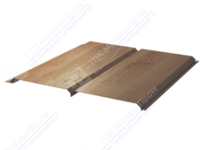 Сайдинг брус 330/355 0,45 ДПП OM031A натур дерево