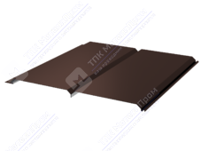 Сайдинг брус 330/355 0,45 ПЭ RAL8017 шоколад