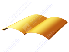 Сайдинг бревно 330/353,5 0,5 ПЭ RAL1018 цинково-желтый