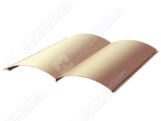 Сайдинг бревно 330/353,5 0,5 ПЭ RAL1014 слоновая кость