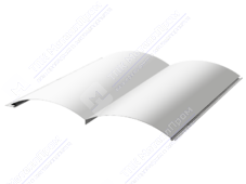 Сайдинг бревно 330/353,5 0,5 ПЭ RAL9003 сигнально-белый