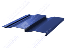 Сайдинг кораб доска 228/255 0,45 ПЭ RAL5002 ультрамарин