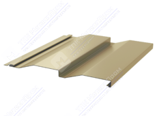 Сайдинг кораб доска 228/255 0,45 ПЭ RAL1014 слоновая кость