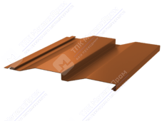 Сайдинг кораб доска 228/255 0,4 ПЭ RAL2004 оранжевый