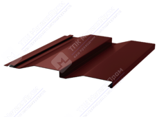 Сайдинг кораб доска 228/255 0,45 ПЭ RAL3009 красный оксид