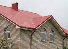 Профнастил МП-20 п/э RAL 3003 (красный рубин) 0,4 мм