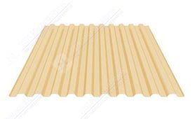 Профнастил С-21 RAL 1014 (слоновая кость) 0,45 мм