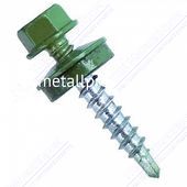 Саморез кровельный зеленый RAL 6002 4,8x29 (упаковка) 250 шт