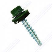 Саморез кровельный т, зеленый 4,8x29 RAL 6005 (упаковка) 250 шт