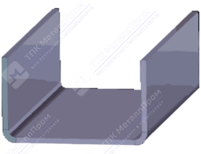 Гнутый П-образный профиль (швеллер) 120х80х5 мм