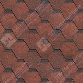 Гибкая черепица Shinglas Финская Однослойная (Красный)