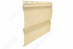 Сайдинг виниловый Ю-Пласт Корабельный брус (Ванильный)