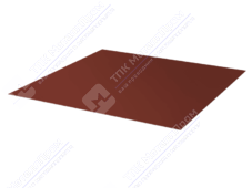 Лист с полимерным покрытием 0,4 мм ПЭ в пленке RAL3011 коричнево-красный