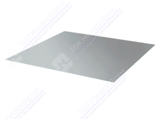 Лист с полимерным покрытием 0,45 мм ТУ ПЭ в пленке RAL9006 белый алюминий