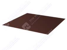Лист с полимерным покрытием 0,45х1250х2000 мм ТУ ПЭ в пленке RAL8017 шоколад